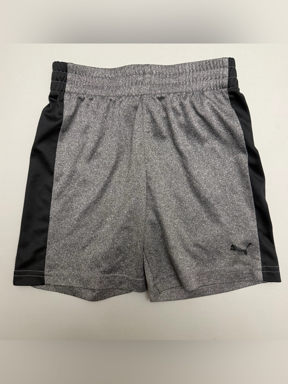 Puma Gray Athletic Shorts Kids Size 4T Gray Black Performance Activewear
